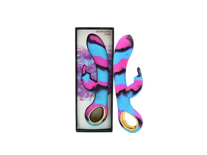 Colourful Camo Dini Vibrator Blue (Heating) - ClubX